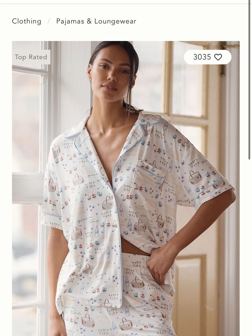 Anthropologie Pajama Set